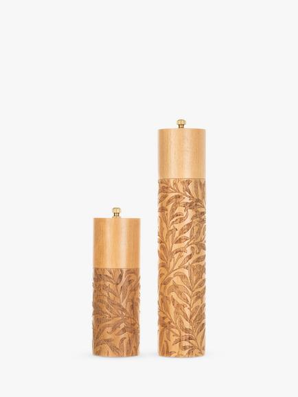 William Morris Willow Boughs Salt & Pepper Mills, FSC-Certified (Beech Wood), 