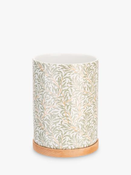 William Morris Willow Bough Stoneware Utensil Jar - view 2, 