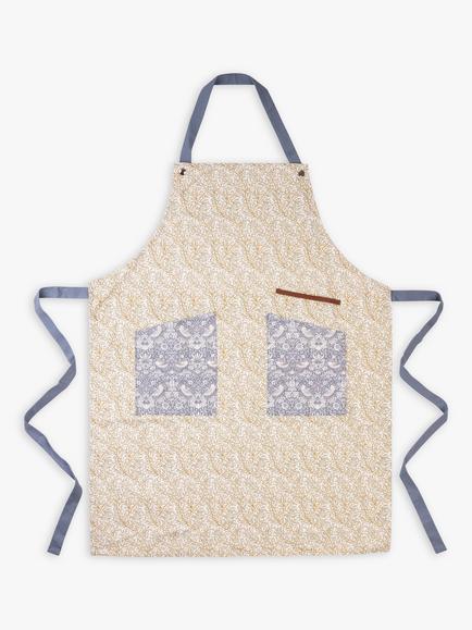 William Morris Kitchen Apron, Green, 