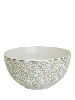 William Morris Willow Boughs Stoneware Serving Bowl, 26.5cm, Green - view 2, 