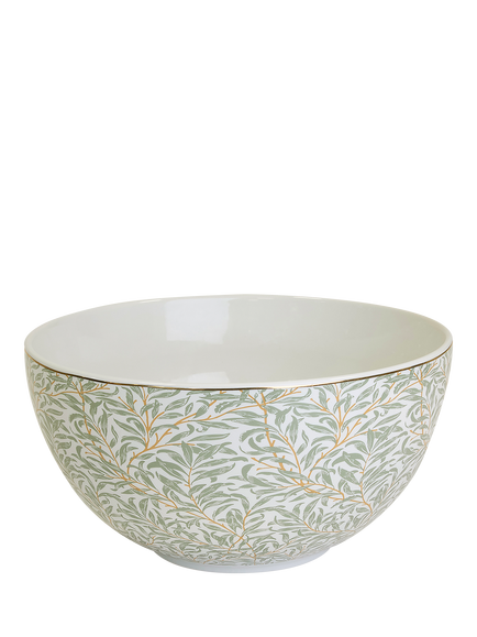 William Morris Willow Boughs Stoneware Serving Bowl, 26.5cm, Green - view 2, 