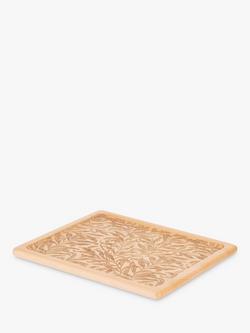 William Morris At Home Willow Boughs Serving Board, FSC-Certified (Beech Wood) - view 2, 