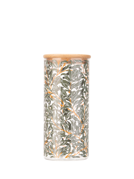 William Morris Larkspur Glass Canister, Clear