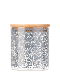 William Morris Larkspur Glass Canister, Clear