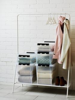 SmartStore Classic Plastic Storage Box with Lid, 20L - view 2, Clear