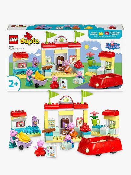 LEGO DUPLO Peppa Pig Supermarket Toy with Figures 10434, Multi