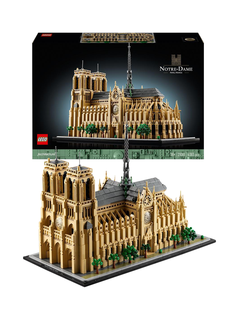 LEGO Architecture Landmarks Collection 21061 Notre Dame de Paris Cathedral Construction Set