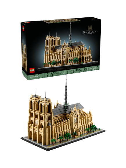 LEGO Architecture Notre-Dame de Paris Set for Adults 21061, Multi