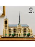 LEGO Architecture Landmarks Collection 21061 Notre-Dame de Paris Cathedral Construction Set