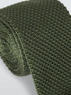 John Lewis Knitted Tie - view 2, Green