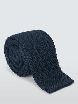 John Lewis Knitted Tie, Navy