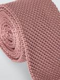 John Lewis Knitted Tie, Pink