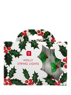 Talking Tables Holly Christmas LED String Lights