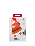 Talking Tables Skating Santa Shaped Paper Napkins, Pack of 20