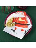 Talking Tables Skating Santa Shaped Paper Napkins, Pack of 20