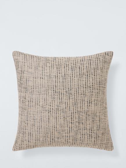 John Lewis Rib Weave Cushion, Grey
