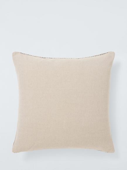 John Lewis Rib Weave Cushion, Grey - view 2, Grey