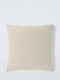 John Lewis Rib Weave Cushion - view 2, Natural