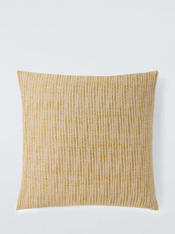 John Lewis Rib Weave Cushion, Ochre