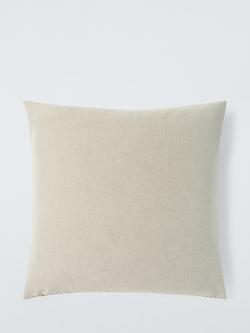 John Lewis Rib Weave Cushion - view 2, Ochre