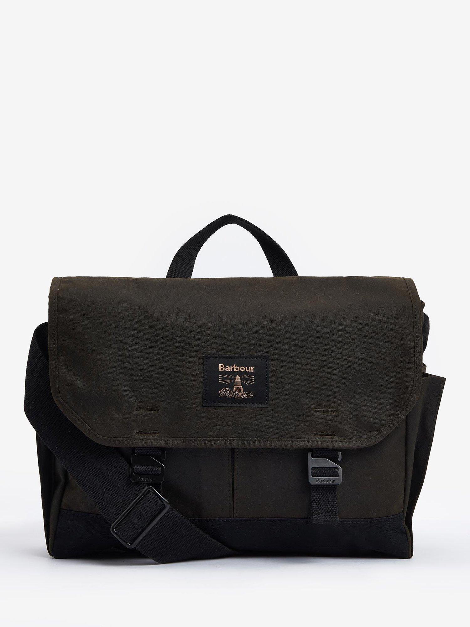 Barbour Field Wax Messenger Bag Olive