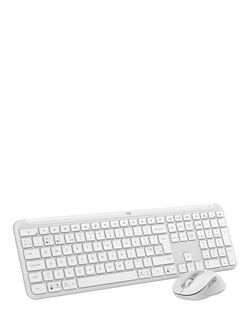 Logitech MK950 Signature Slim Keyboard and Mouse Combo, Off White