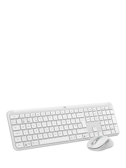 Logitech MK950 Signature Slim Keyboard and Mouse Combo, Off White