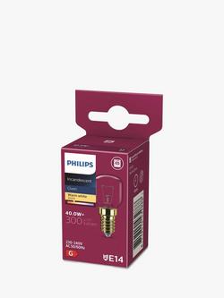 Philips 40W E14 Incandescent Oven Bulb, Warm White - view 2, White
