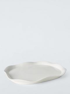 John Lewis X Collagerie Fine China Tray, White
