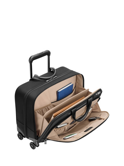 Briggs & Riley Large Spinner Briefcase, 28L, Black - view 2, Black