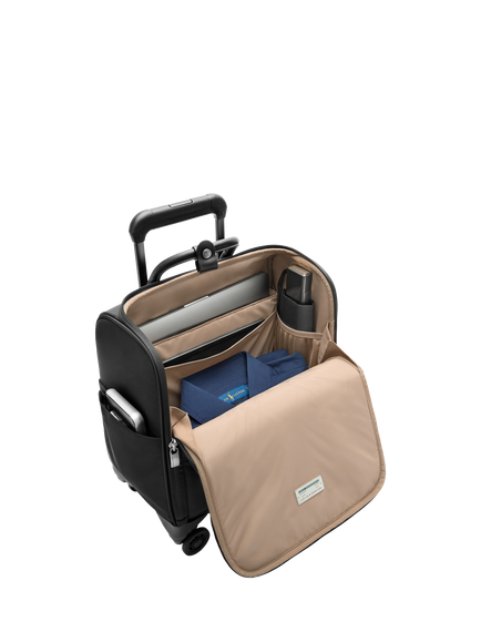 Briggs & Riley 35.6cm 4-Wheel Cabin Bag, Olive - view 2, Black