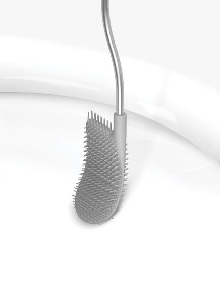 Joseph Joseph Flex Lite Toilet Brush, Pack of 2, Grey - view 2, Grey