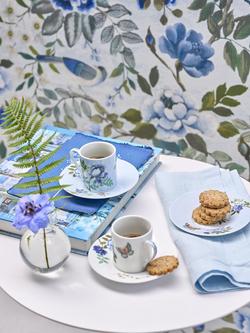 Designers Guild Porcelaine de Chine Porcelain Cup & Saucer, Set of 2, 90ml, Multi - view 2, Multi