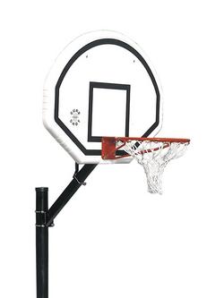 Sure Shot Deluxe Inground Basketball Set - view 2, Black/White/Blue