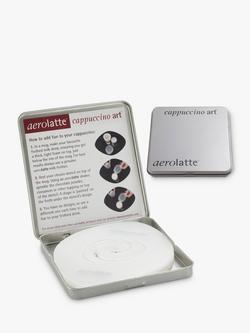 aerolatte Cappuccino Art Stencils, Set of 6, Black