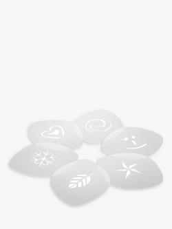 aerolatte Cappuccino Art Stencils, Set of 6 - view 2, Black