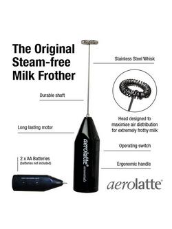 aerolatte Handheld Steam-Free Milk Frother - view 2, Black