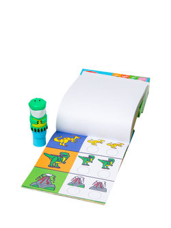 Melissa & Doug Sticker Sticker WOW!™ Dinosaur Activity Pad, Sticker Stamper, Mini Activity Pad & Refill Stickers Set - view 2, Multi
