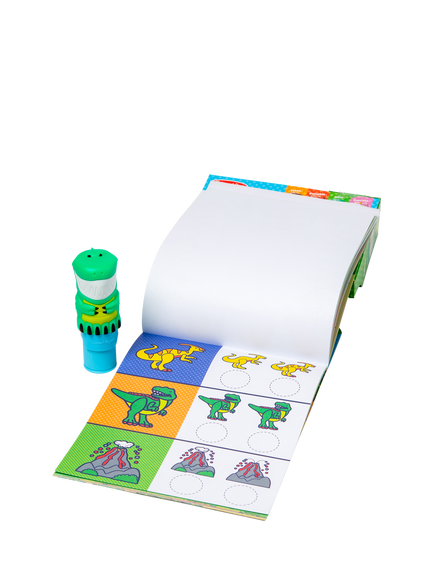 Melissa & Doug Sticker Sticker WOW!™ Dinosaur Activity Pad, Sticker Stamper, Mini Activity Pad & Refill Stickers Set - view 2, Multi