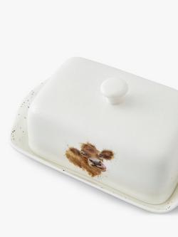 Wrendale Designs Mooo Cow Bone China Butter Dish - view 2, Multi