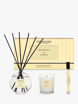 Stoneglow Modern Classics Grapefruit & Mimosa Home Fragrance Gift Set, Yellow