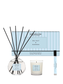 Stoneglow Modern Classics Sea Salt & Oakmoss Home Fragrance Gift Set, Blue