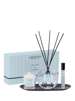 Stoneglow Modern Classics Sea Salt & Oakmoss Home Fragrance Gift Set - view 2, Blue