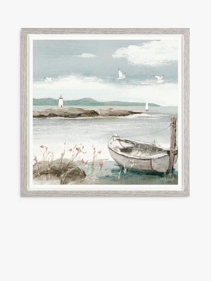 John Lewis Adelene Fletcher 'Call of the Sea' Framed Print, 36 x 36cm, Multi, Multi
