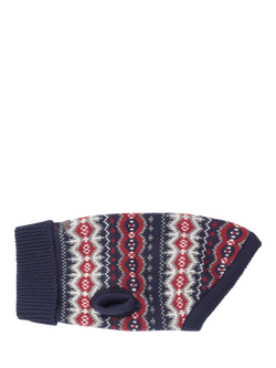 Barbour Fair Isle Dog Jumper, Large, Fairisle, Fairisle