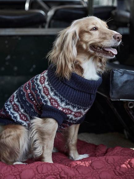 Barbour Fair Isle Dog Jumper, Fairisle, Small - view 2, Fairisle