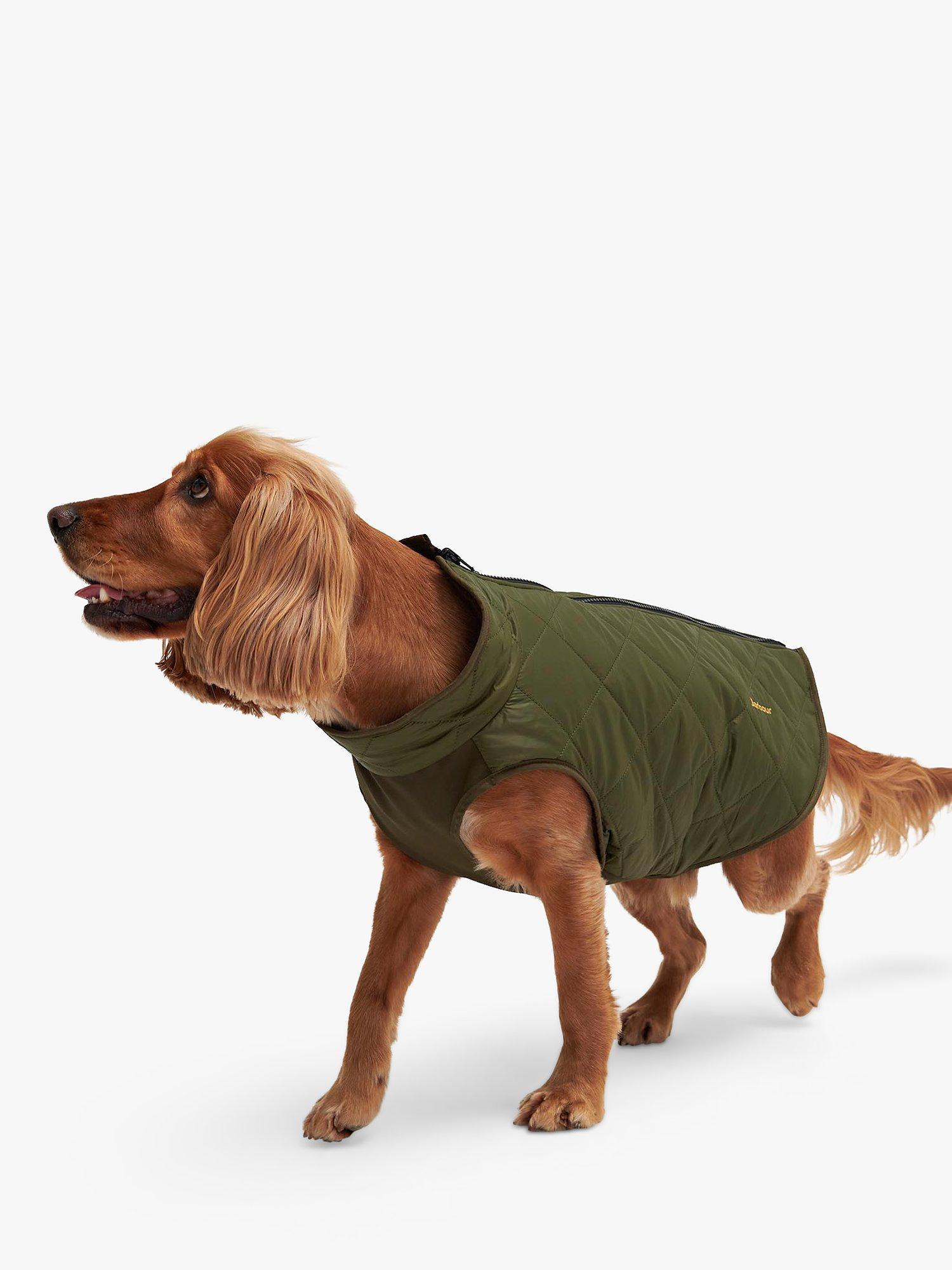 Barbour Reversible Quilted Dog Coat Green Large