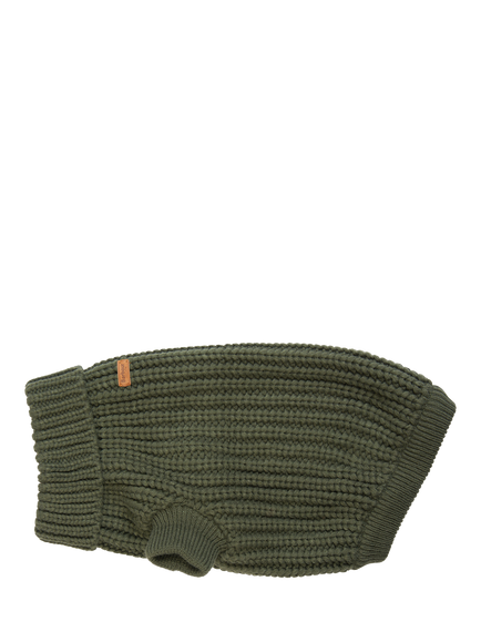 Barbour Saltburn Dog Jumper,Olive, Large, Pale Blue