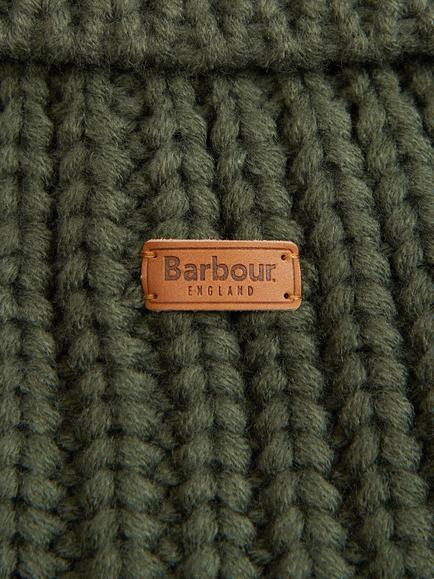 Barbour Saltburn Dog Jumper, Olive, Small - view 2, Olive