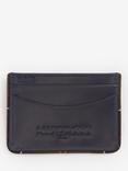 Barbour Chatton Leather Card Holder, Navy